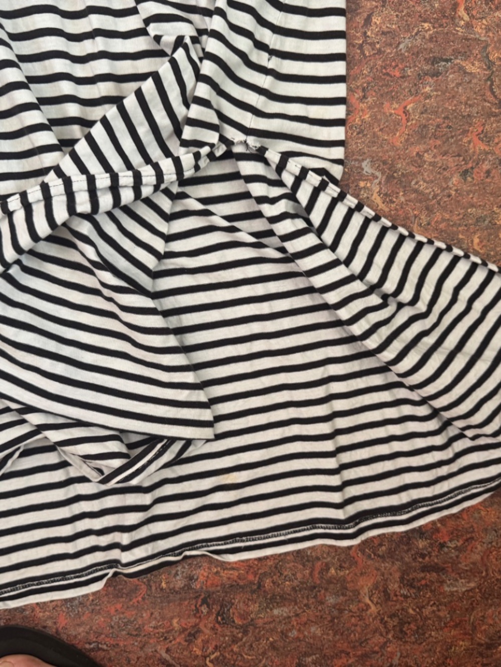 Johnny Was Embroidered Striped T shirt Dress - Picture 16 of 16